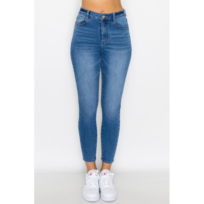WAX JEAN High Waist Skinny Knit Denim Jean