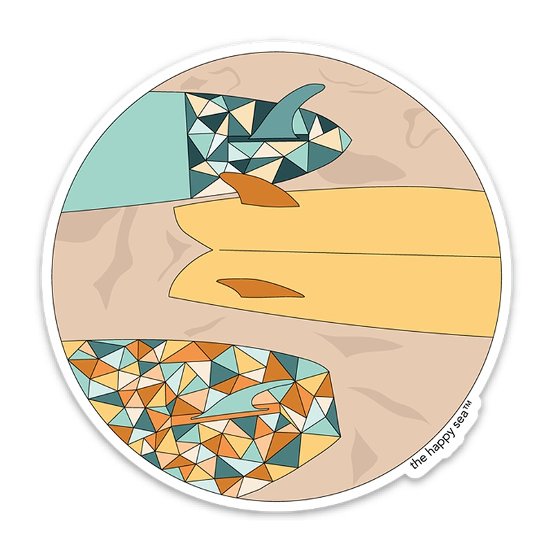 3.5 Bon Voyage Peace Vinyl Sticker