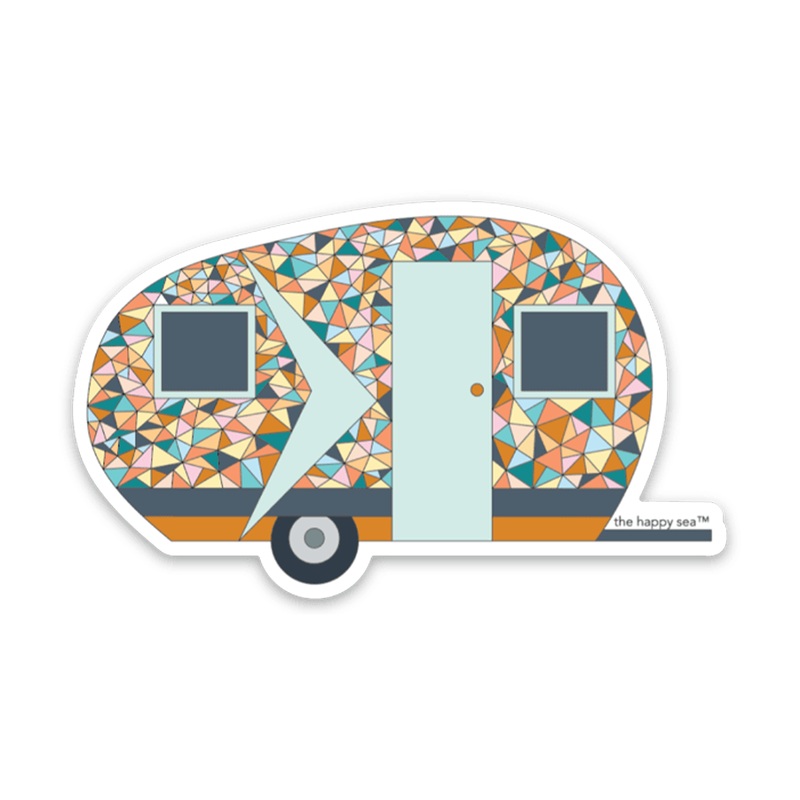 3 Electric Camper Vinyl Sticker