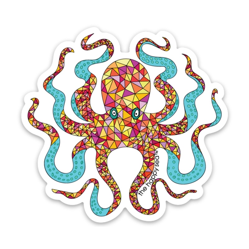 3 Octopus Vinyl Sticker