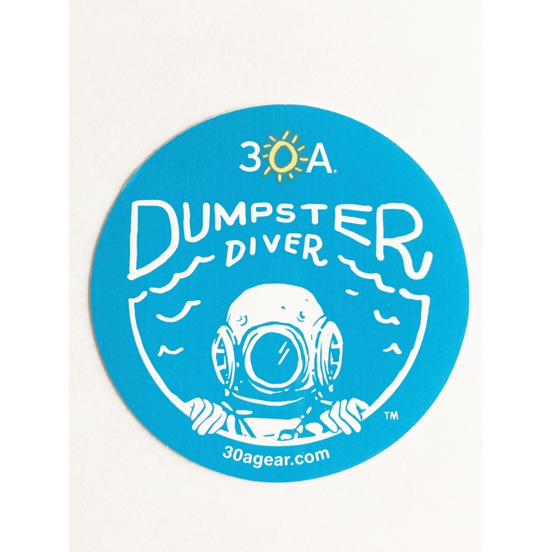 30A Dumpster Diver Vinyl Sticker