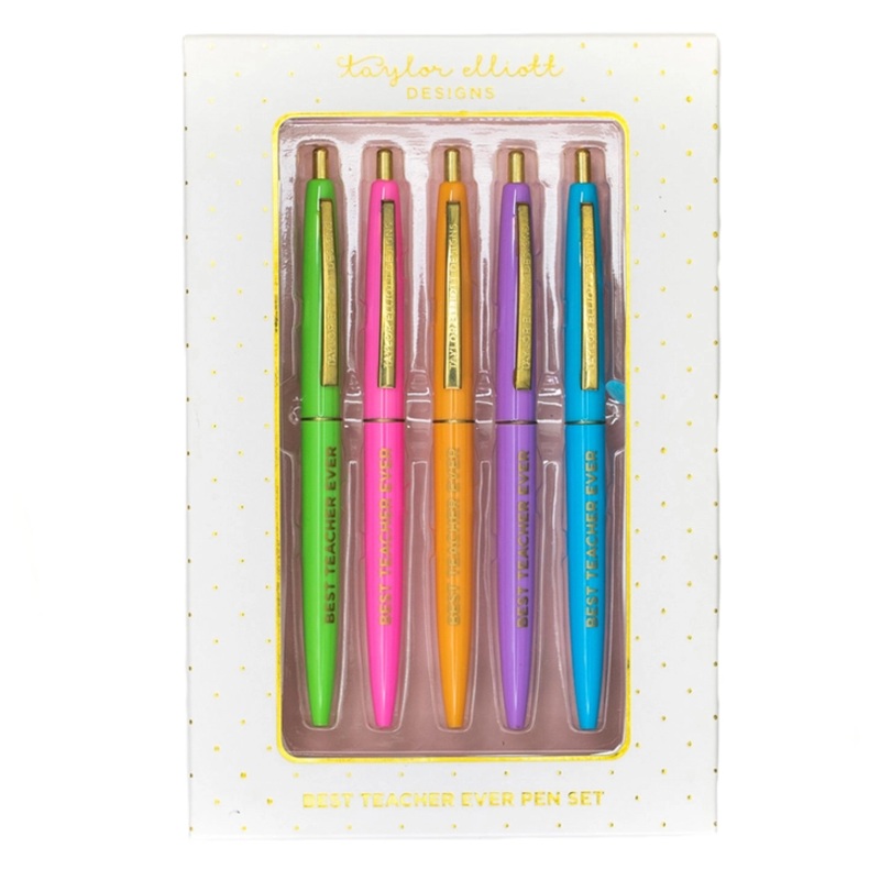 Best Teacher Ever Pen Set in Gift Box