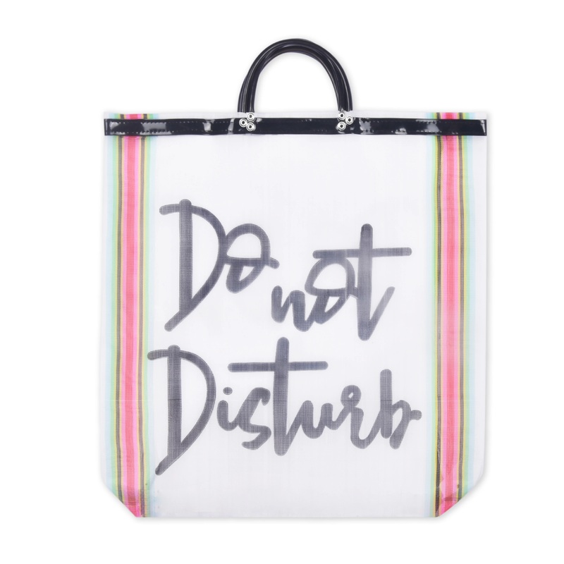 El Cabos Recycled Beach Tote|Pink Stripe|Red Stripe