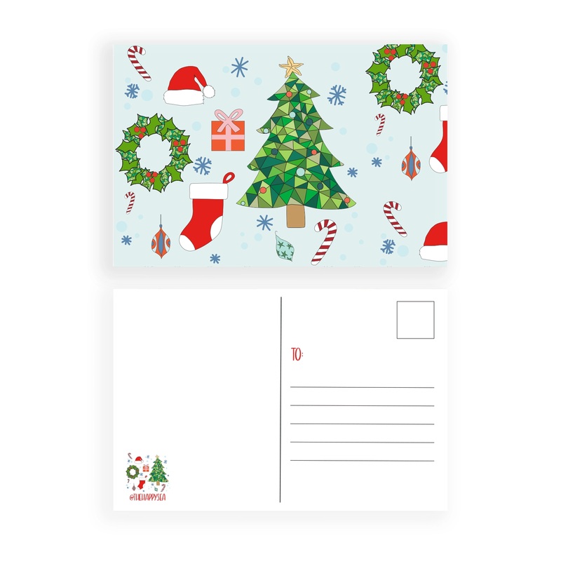 Holiday Collage Postcard