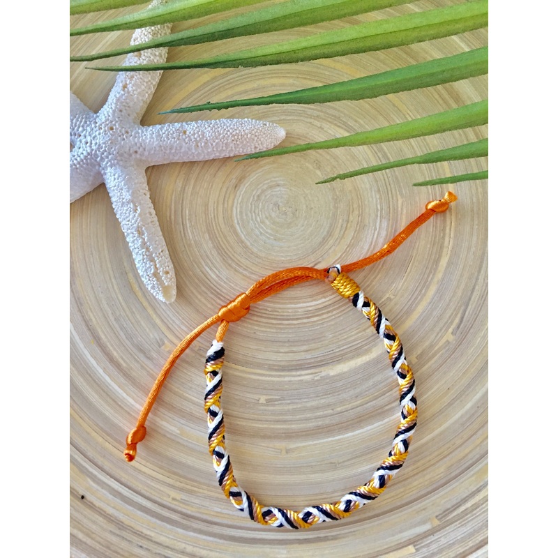 Orange Crossweave Anklet/Bracelet