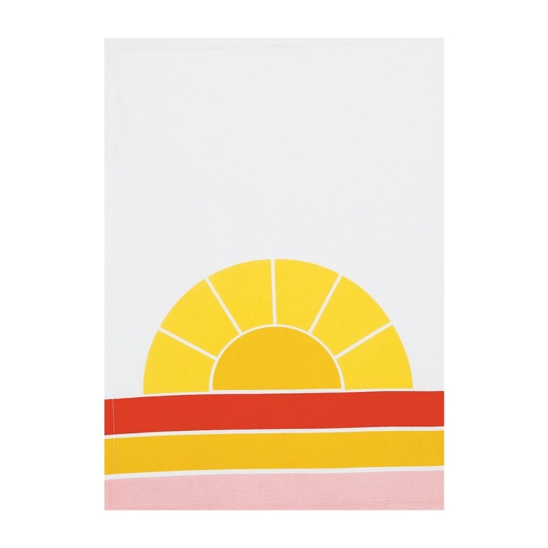 Retro Rainbow Kitchen Towel