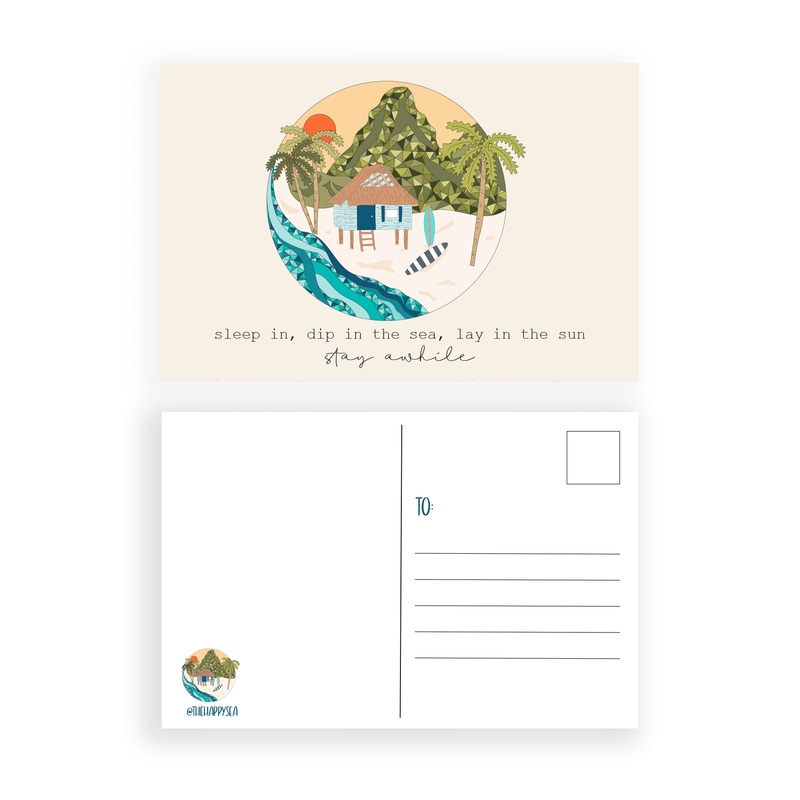 Stay Awhile Postcard