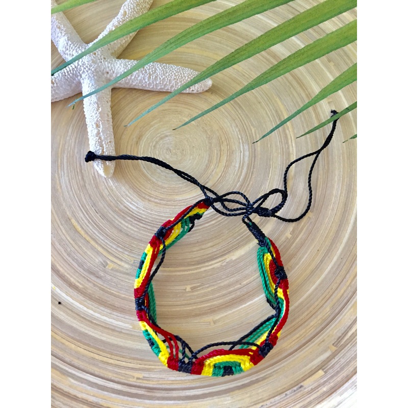 String Anklet/Bracelet (Black/Red/Yellow/Green)