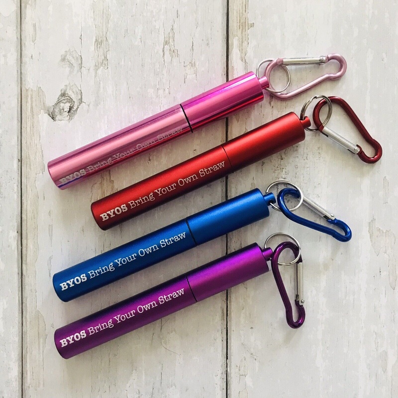 Telescoping Reusable Straw Sets