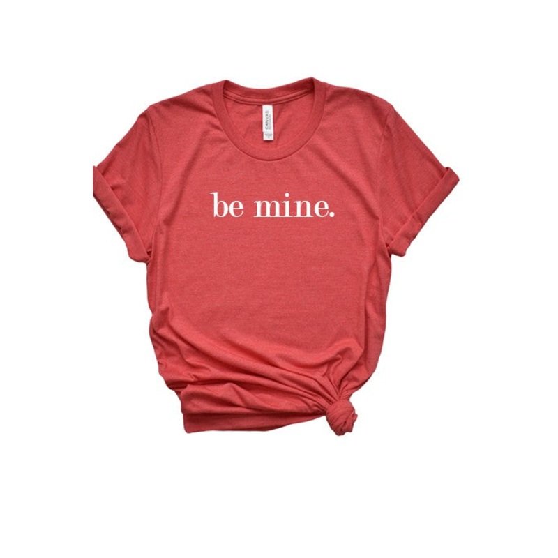 Be Mine Tee|Purple|Deep Heather|Black|Hot Pink|Light Pink|Heather Gray|Magenta|Heather Red|L|M|S|XL