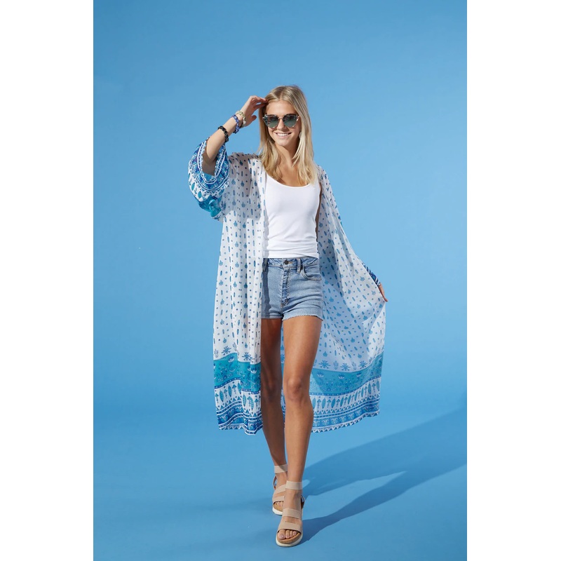 Boho Feather Kimono