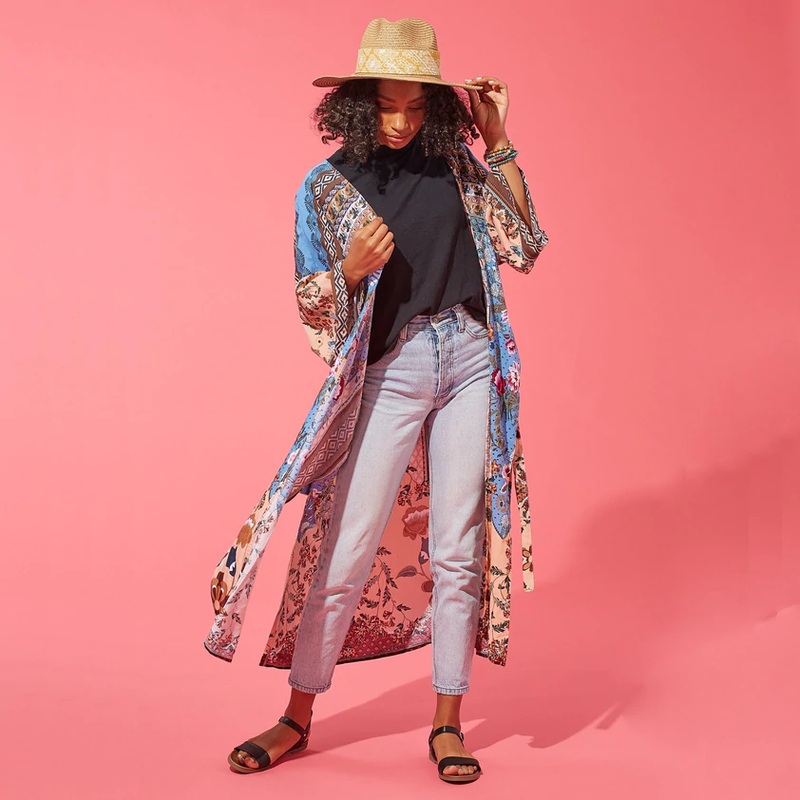 Boho Garden Chic Kimono