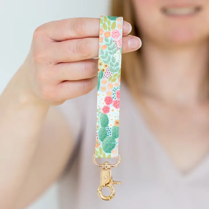 Cactus Blooms WristletKeychain