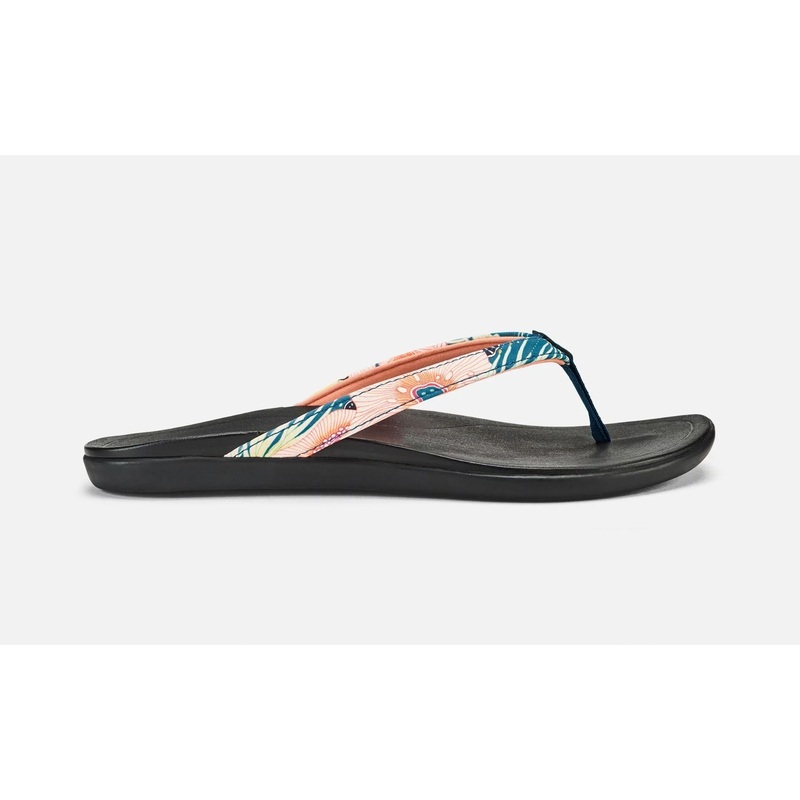 Ho’opio Sandal|Women’s 5|Women’s 6|Teal/Coral Print|Pink/Coral Print