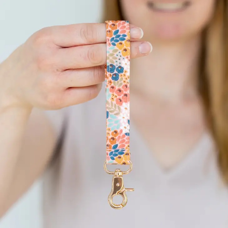 Honeysuckle Floral WristletKeychain