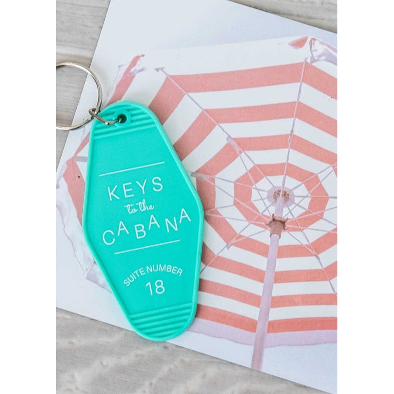 Keys To The Cabana Vintage Keychain