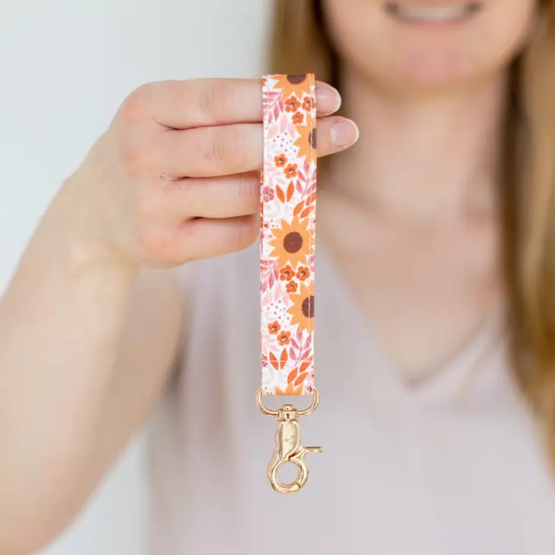 Sunflower Field WristletKeychain