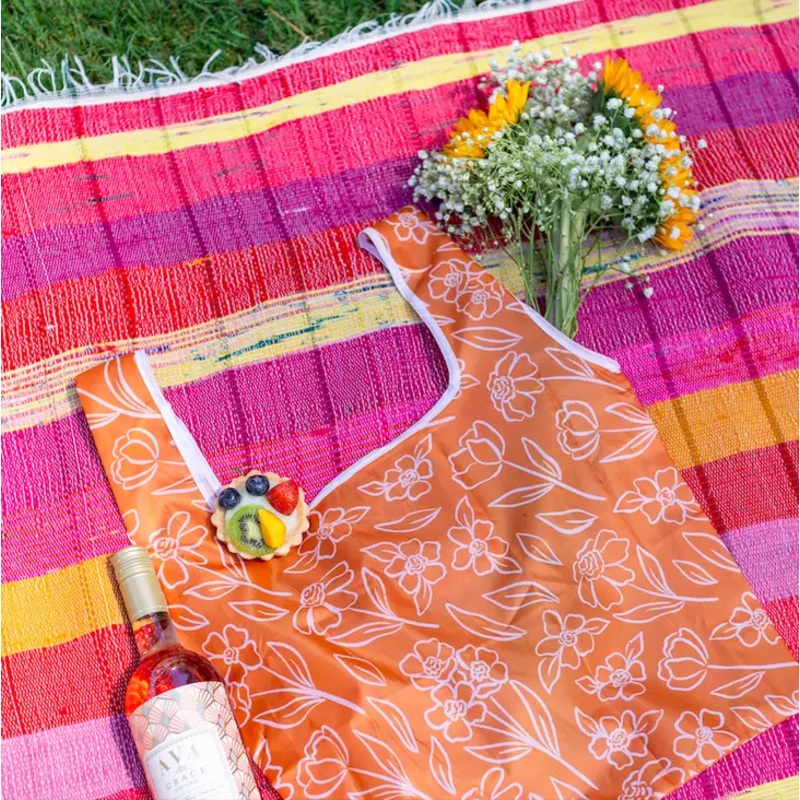 Terracotta Floral Reusable Bag