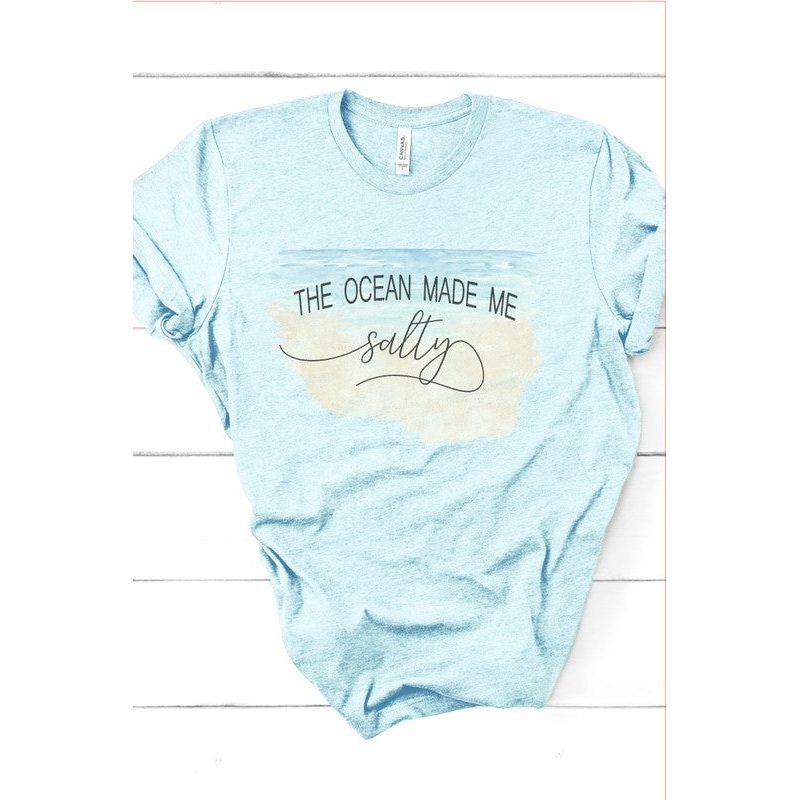 The Ocean Made Me Salty Graphic Tee