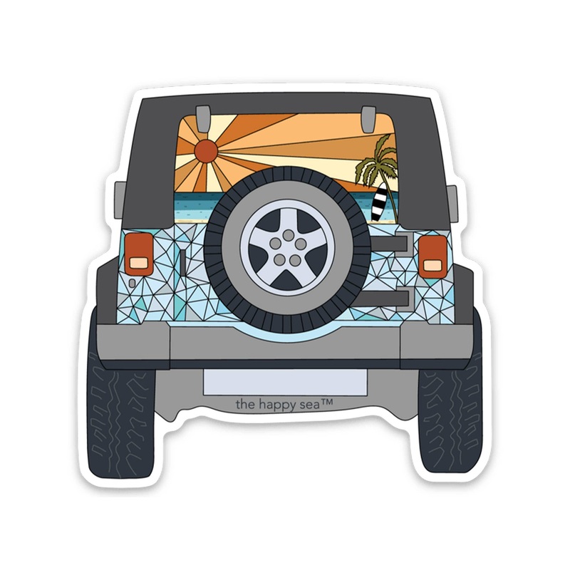 3 Scenic Jeep Sticker