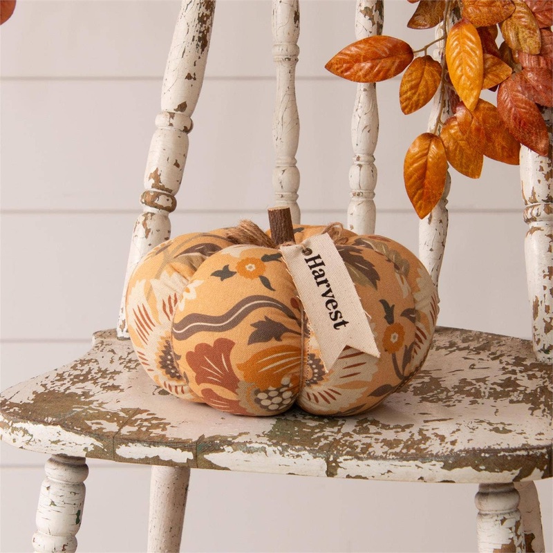 8 Harvest Floral Pumpkin