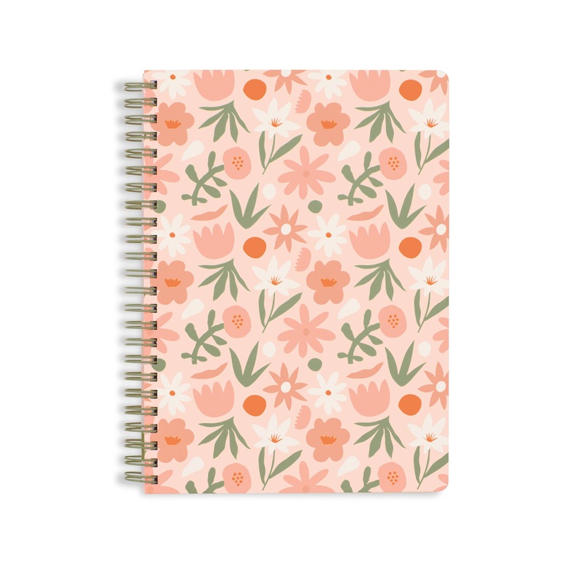 Cutout Pink Floral Mini Notebook
