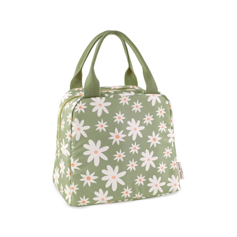 Daisy Green Floral Small Lunch Tote