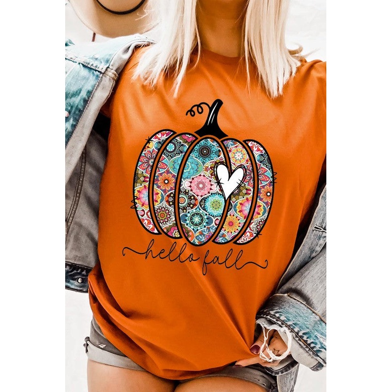 Hello Fall Boho Short Sleeve Unisex Tee