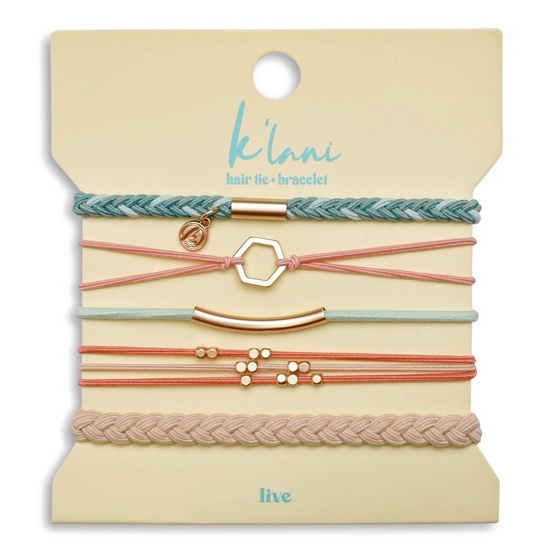 Live Hair Tie Bracelet Set