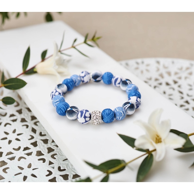 Santorini Crystal Stretch Bracelet