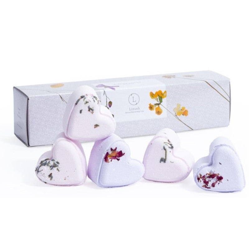 Set of 5 Heart Shaped Shower Steamers Gift Set