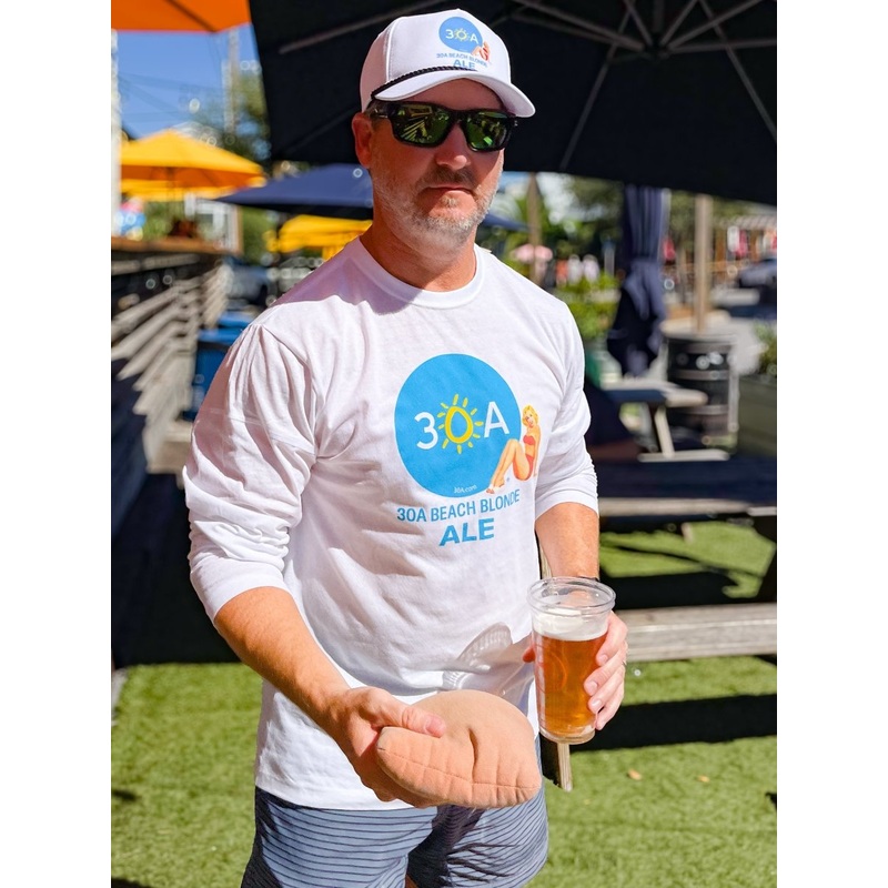 30A Beach Blonde Ale Logo Recycled Long Sleeve T-Shirt