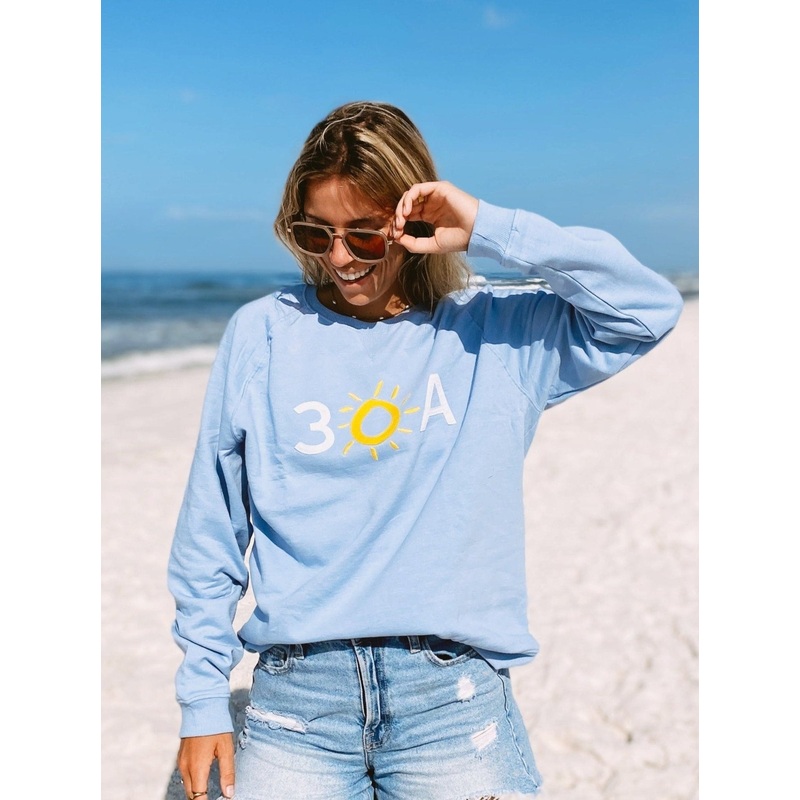 30A Block Logo Applique Recycled Sweatshirt