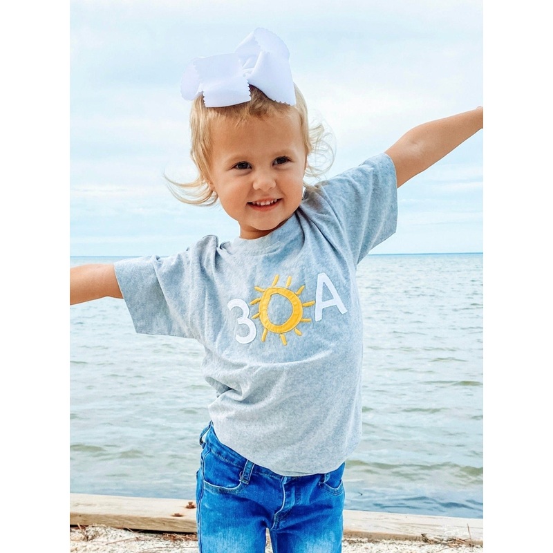 30A Block Logo Applique Youth Recycled T-Shirt