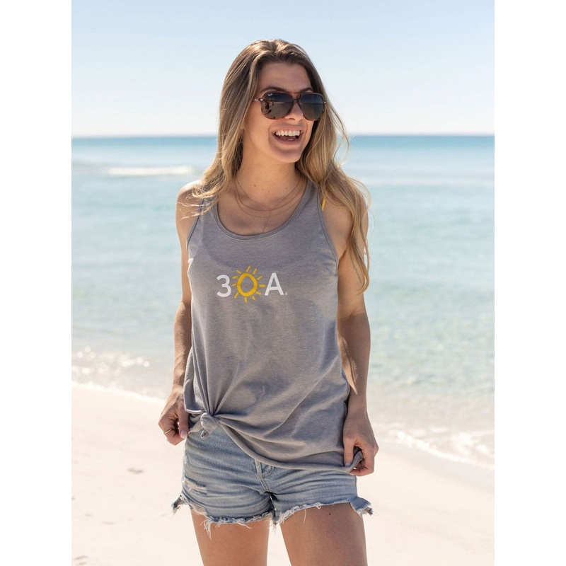 30A Block Logo Racer Recycled Tank Top