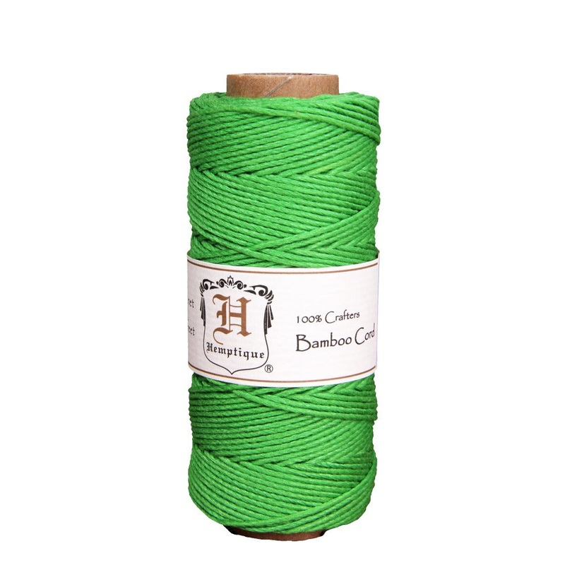 Bamboo Cord Spools|Black|Brown|White|Turquoise|Green|Orange|Pink
