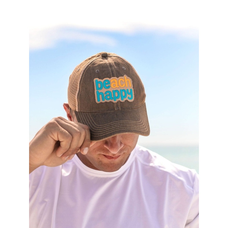 Beach Happy Hat|Grey|Black|White