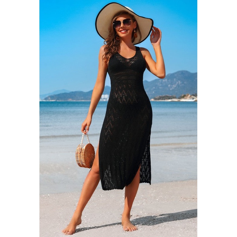 Black Crochet Cover-up|Small|Medium