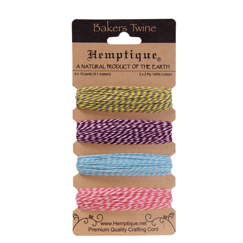 Cotton Bakers Twine Cards|Berrylicious|April Azalea|Candy Lane|Fiesta|Flamingo|Hummingbird|Pineapple|Rasberry Sorbert|Sizzling Summer|Sunset Cruise|Tutti Frutti|Blueberry