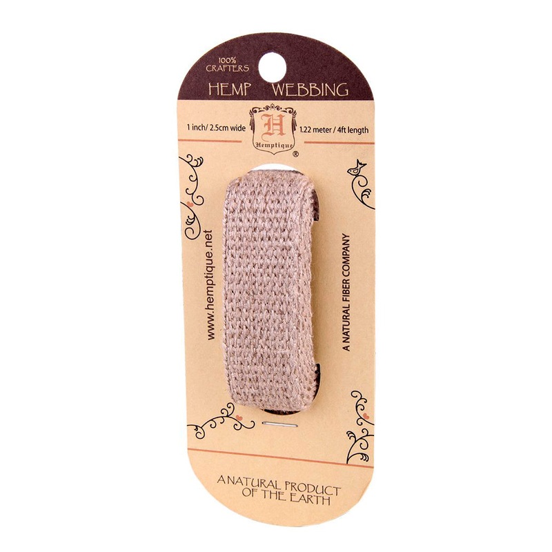 Hemp Webbing Cards|1 inch|1.25 inch|1.5 inch|Natural|Black|Brown