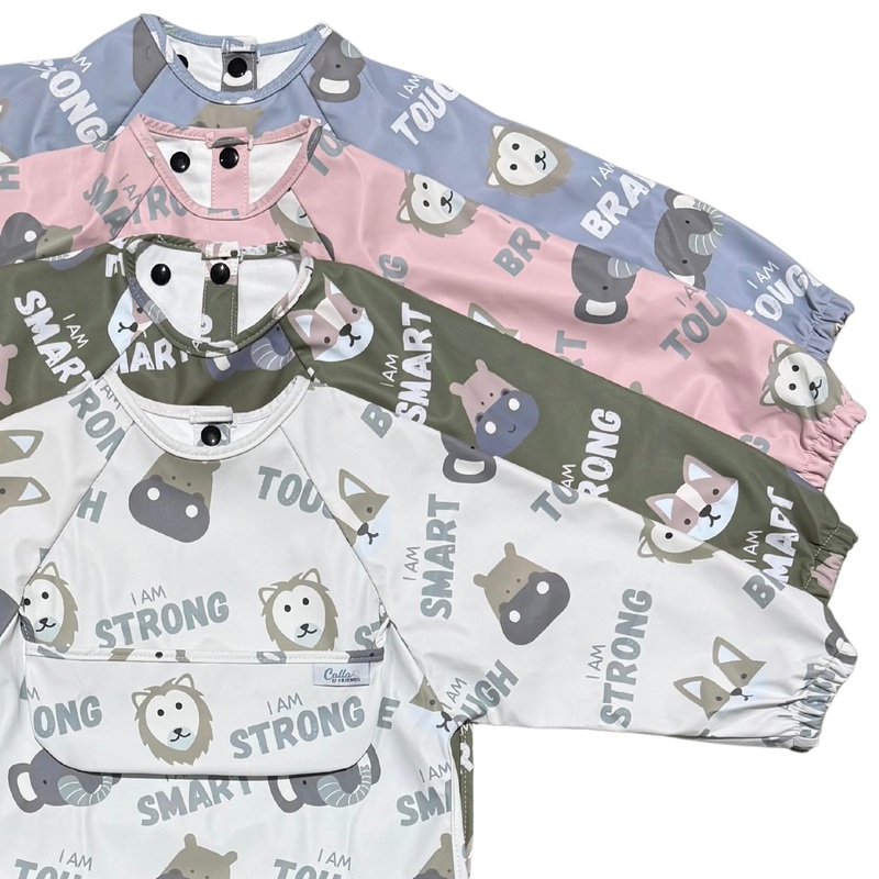 The Grayson Long Sleeve Bib – Affirmation Animals