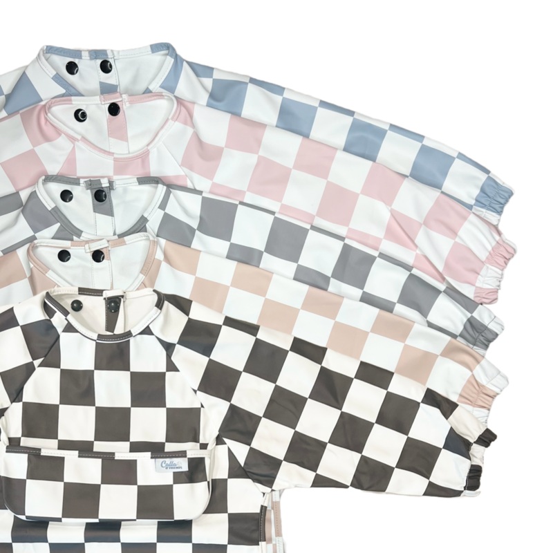 The Grayson Long Sleeve Bib – Checkered