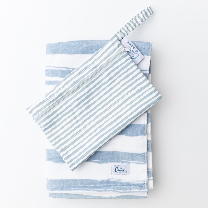 The Kenzie Beach Towel – Brush Stripes