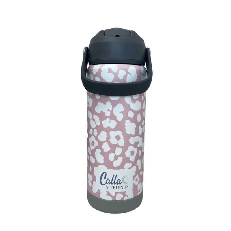 The Kyler Tumbler – Leopard|Petal Pink