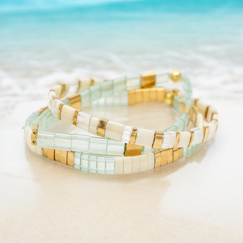 ATLANTIS – Tila Bead Bracelet Stack of 3