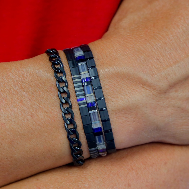 AUX – Men’s Bracelet Stack|5.75 Inches – XXS|6.00 Inches – XS|6.25 Inches – S|6.50 Inches – M|6.75 Inches – L|7.00 Inches – XL|7.25 Inches – 2X|7.50 Inches – 3X|8.00 Inches – 4X|8.50 Inches – 5X