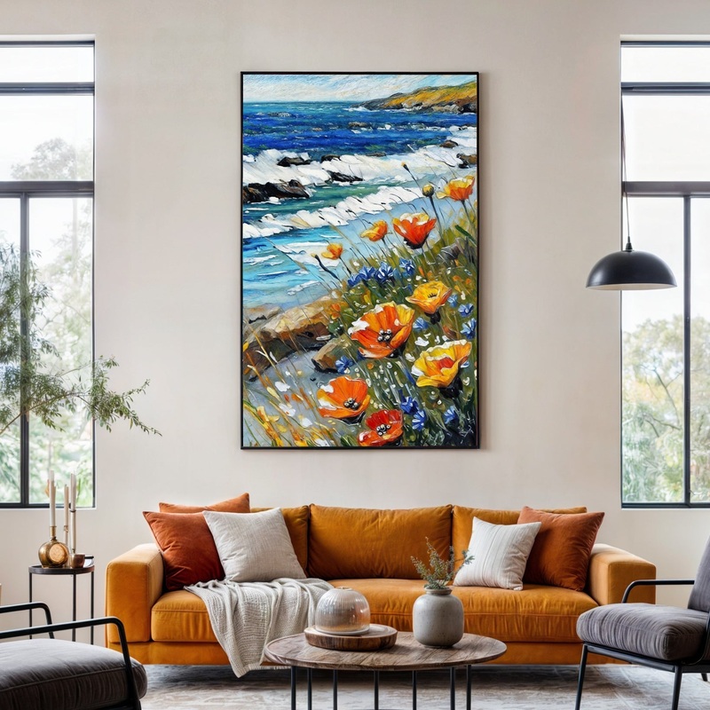 Canvas Print: Coastal Blooms|24″ x 36″|32″ x 48″|40″ x 60″