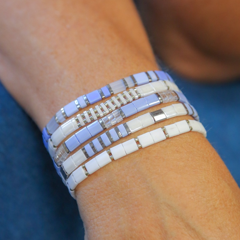 GENESIS – 5 Tila Bead Bracelet Stack