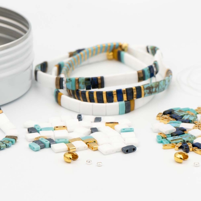 SHORES OF MAINE – Tila Bracelet Making Kit – 3 Bracelets