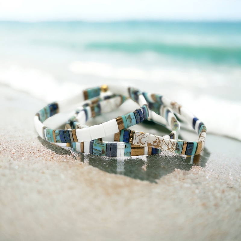 TIDAL WAVE – Tila Bead Bracelets Stack